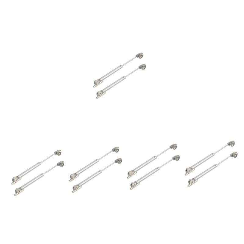 Gatuida 5 Paare Schrank-Stütz Stange Scharniere für Küchenschränke Deckelstütze Deckelscharnier Schranktür Heben Ständer Furniture Lifter stützstange Gasdruckfeder Rostfreier Stahl Silver von Gatuida