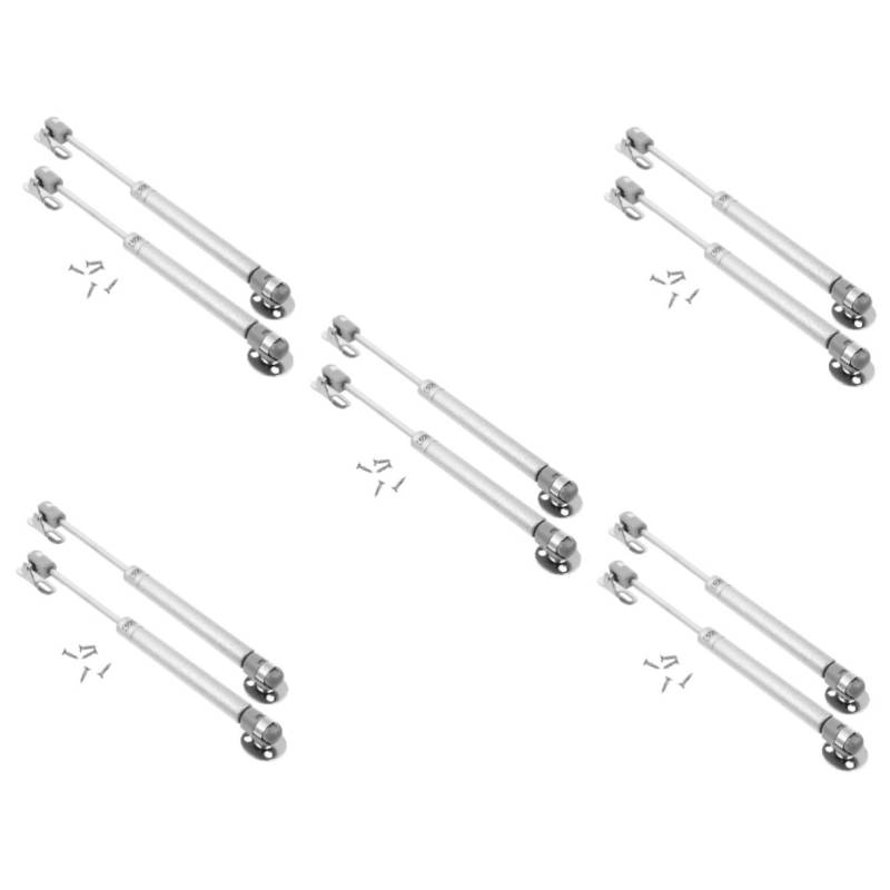 Gatuida 5 Paare Schrank-Stütz Stange Türscharniere für Küchenschränke Gasdruckfeder Schranktürscharnier Hochleistungshalterungen Furniture Lifter schranktür scharnier Abs Silver von Gatuida