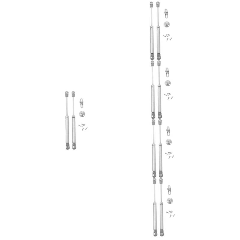Gatuida 5 Paare Schrank-stütz Stange Hochleistungshalterungen Schranktürscharnier Scharniere Für Schranktüren Gasdruckfedern Stützstrebe Anheben Ständer Kaltgewalzter Stahl Silver von Gatuida