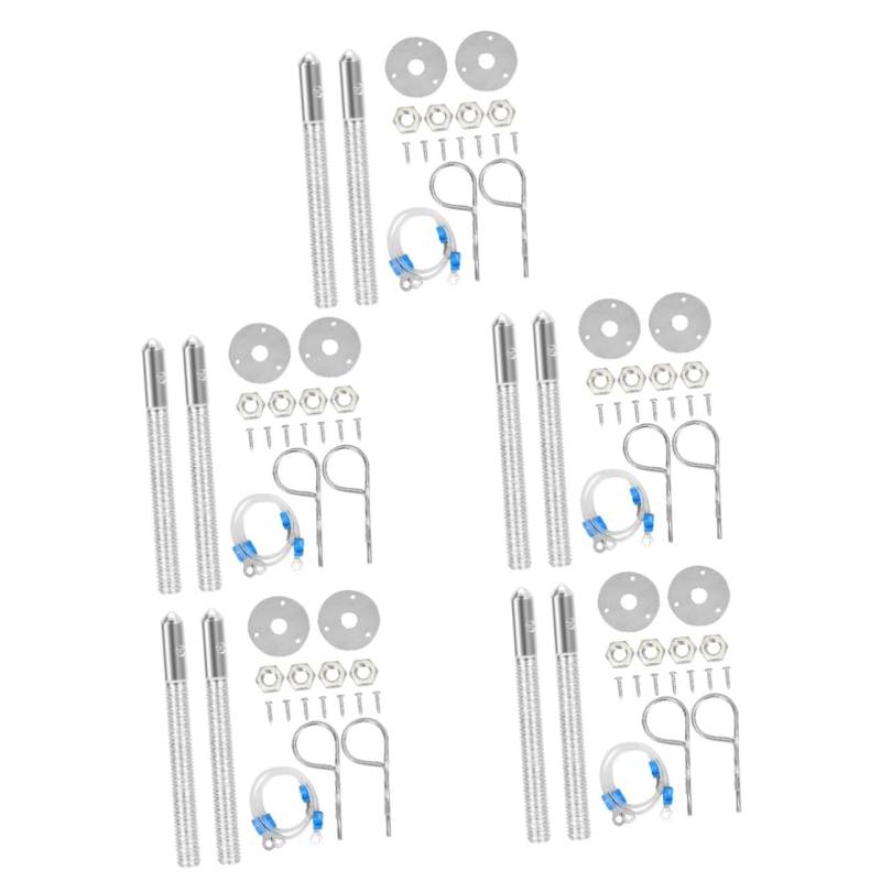 Gatuida 5 Sets Auto Modifikationszubehör Motorhaube Auto Mods Außen Autozubehör Schnellspanner Stoßstangenbefestigungen Stoßstangenhalter Schnellspannstift Autositz von Gatuida