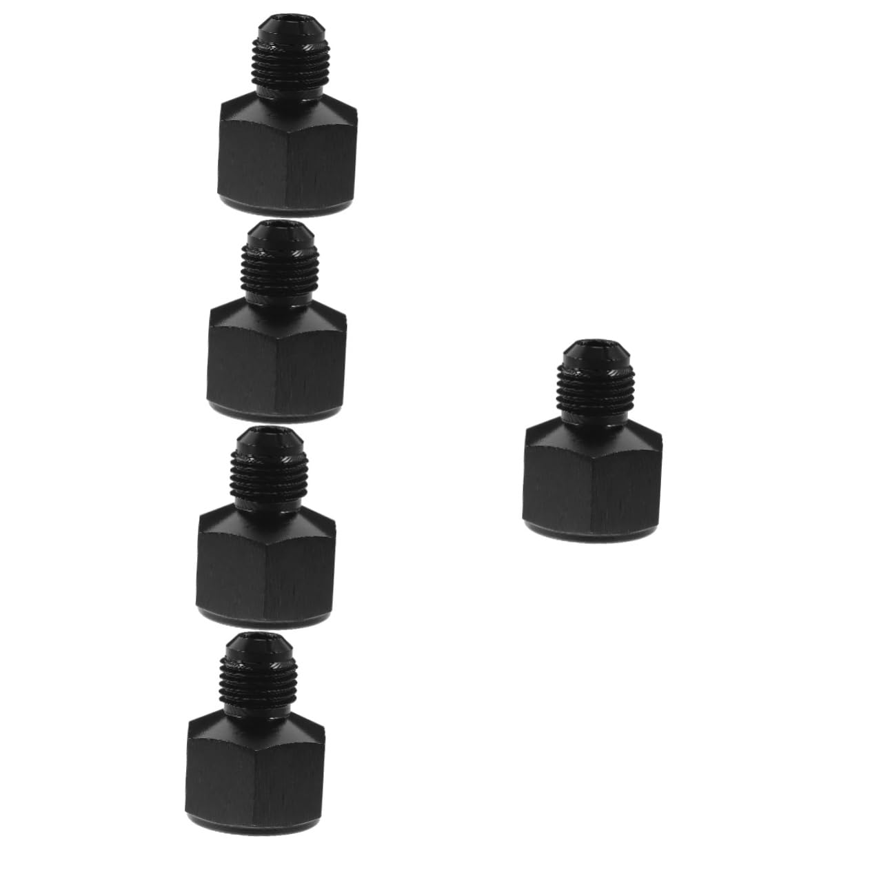 Gatuida 5st Auto-modifikationsstecker 10an Auf 6an Adapter Gewindereduzierender Schlauchadapter Schlauchverschraubung 10 Bis 6 Uhr Schlauchkonverter Gerade Passform Black Aluminium von Gatuida