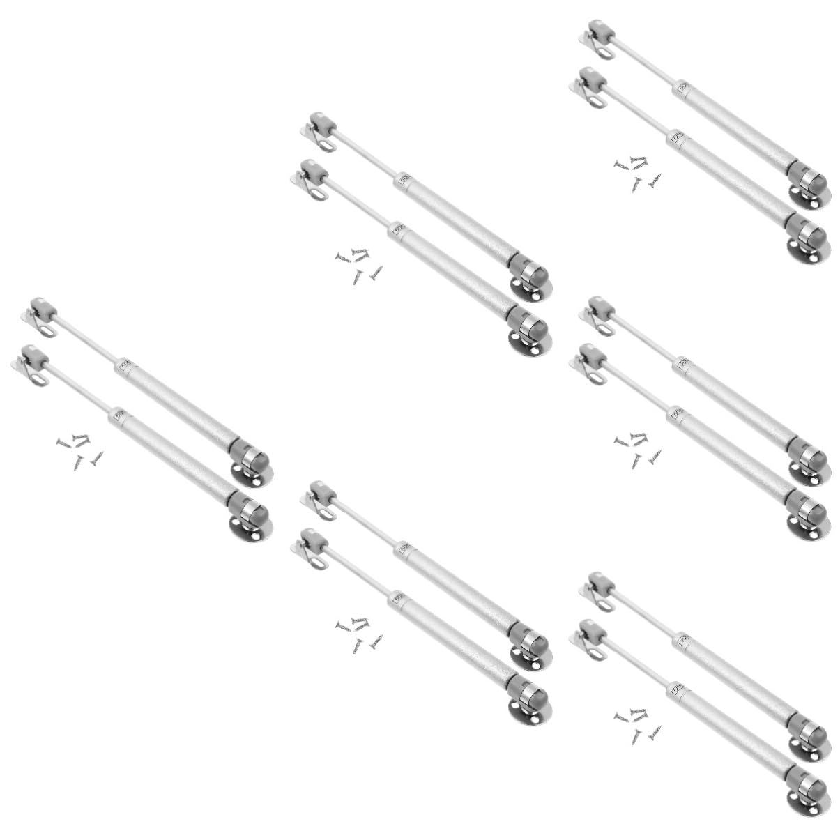 Gatuida 6 Paar Schrankstützstangen Gasstütze Deckelstrebenscharnier Hubstützstrebe Schließdeckelscharnier Gasdruckfederstange Hydraulikdruck Stützscharniere Für Küchenschränke von Gatuida