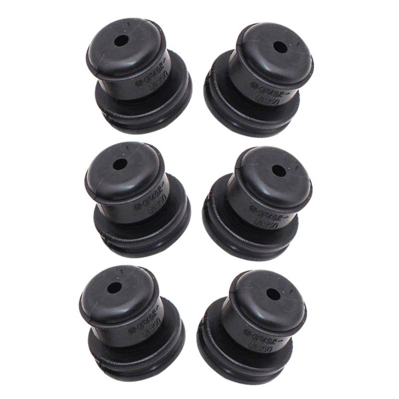 Gatuida 6 Stücke Gummi Auto Zubehör Auto Motor Anti Kollision Pad Filter Auto Versorgung Schwarz von Gatuida