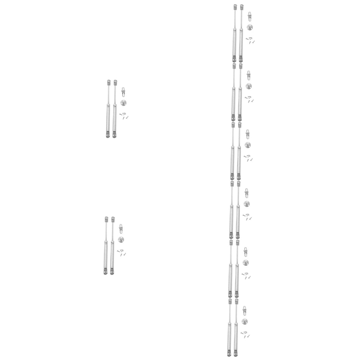 Gatuida 8 Paare Schrank-Stütz Stange Scharniere für Schranktüren Mondphasen Wandbehang Scharniere für Küchenschränke stützstange schranktür scharnier Gasdruckfeder Rostfreier Stahl Silver von Gatuida