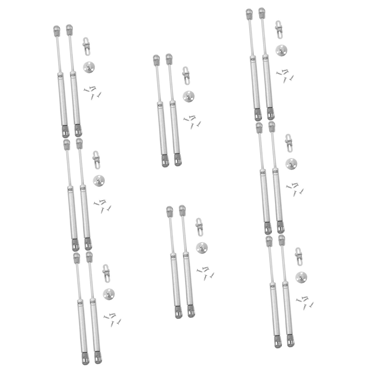 Gatuida 8 Paare Schrank-stütz Stange Scharniere Für Küchenschränke Hochleistungshalterungen Mondphasen Wandbehang Ständer Stützstrebe Anheben Gasdruckfedern Silver Kaltgewalzter Stahl von Gatuida