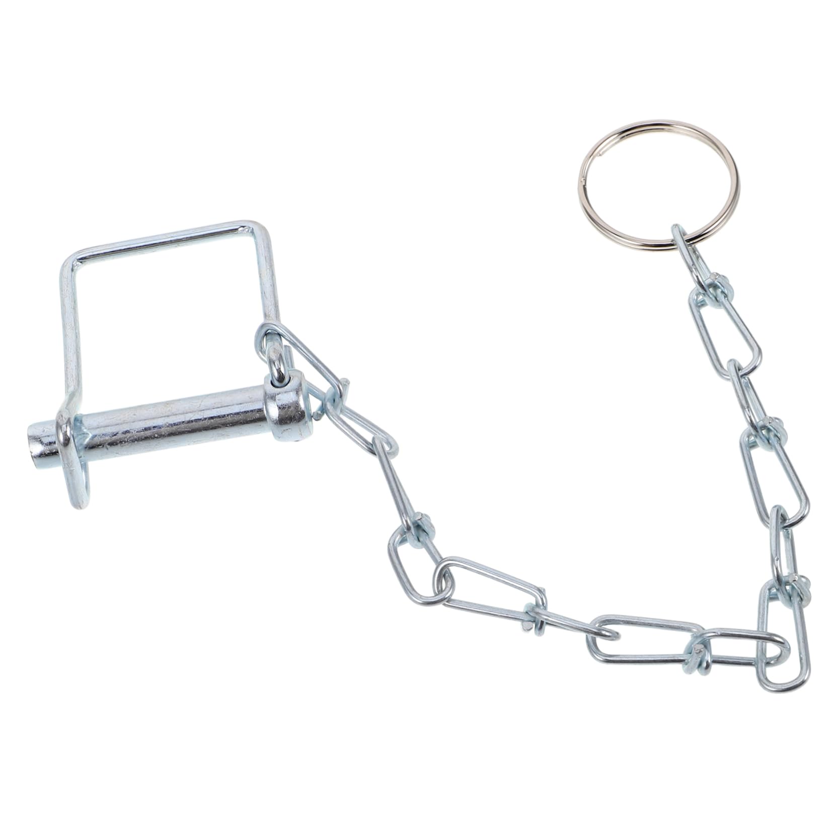 Gatuida Anhänger-Sicherheitsnadel Kupplungssperrstift Kupplungsstift-Clip Anhängerkupplungs-Verriegelungsschloss Drahtstifte Anhängerkupplungsstift und Clip Anhängerketten Stahl Silver von Gatuida