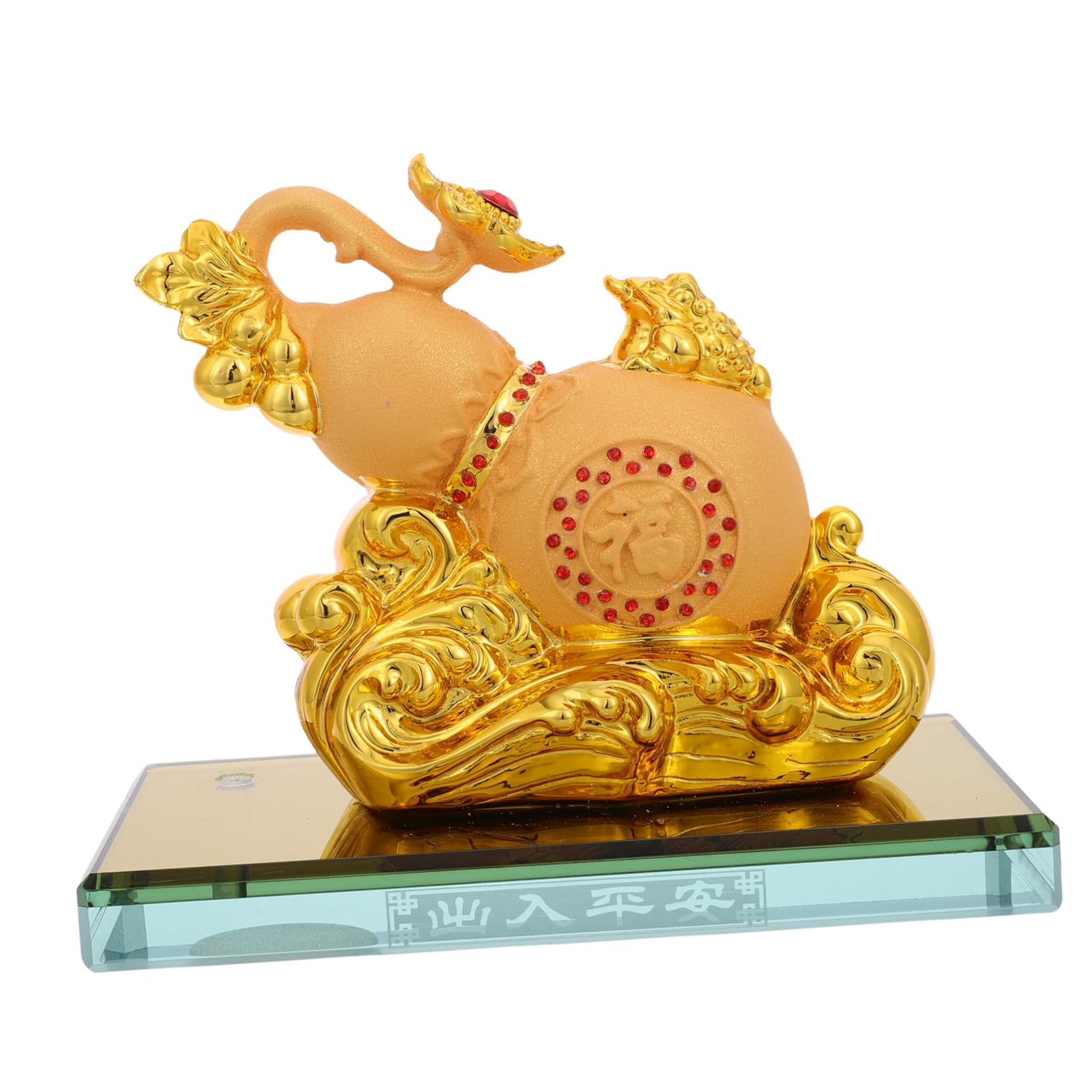 Gatuida Aromatherapie-ornamente Für Autos Chinesische Kürbisfigur Chinesische Wu Lou-statue Hu Lu Kürbisflasche Kürbisskulptur Kürbis Tischdekoration Aus Kürbis Kürbis-ornamente Harz von Gatuida