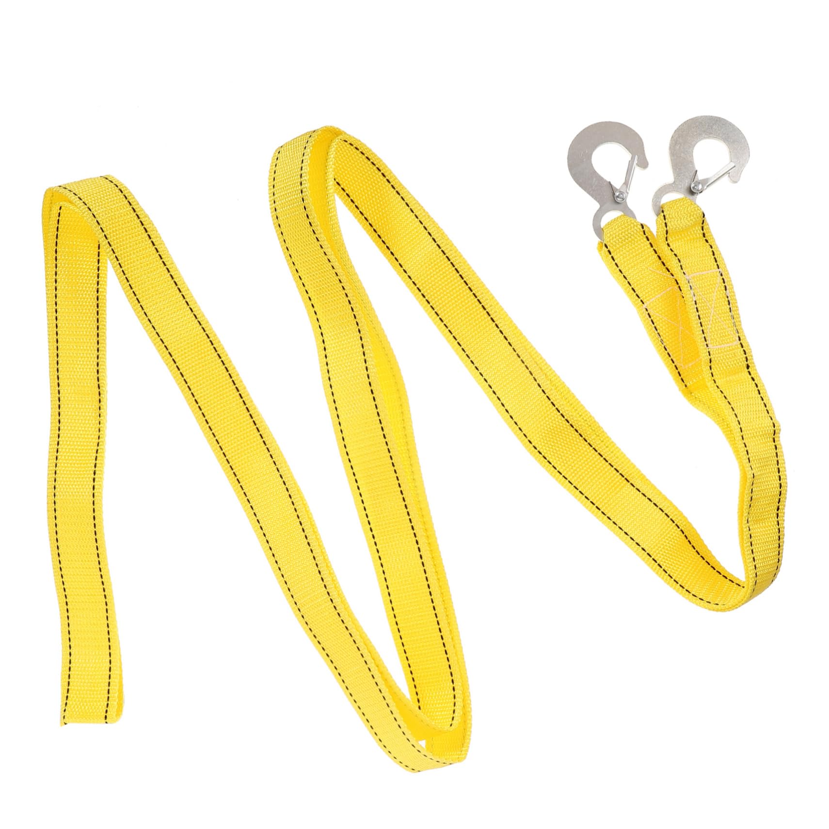 Gatuida Auto Abschleppseil Kurze Spanngurte Seile Auto Abschlepphaken Anhänger Aufzug Schäkel Schleife Schlauch-schleppseil Fitness-armbänder Autohaken Riemen Kette Bungee Yellow Nylon von Gatuida