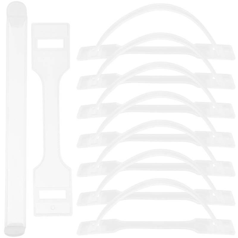 Gatuida Box Mit 100 Sets Kartongriff Paket Kisten in Hausform Transportgriffe Tragen Umschläge Gepäckkarton Kartons Mit Griffen Versandkartons Lebensmittelträger Verpackung Pp Transparent von Gatuida