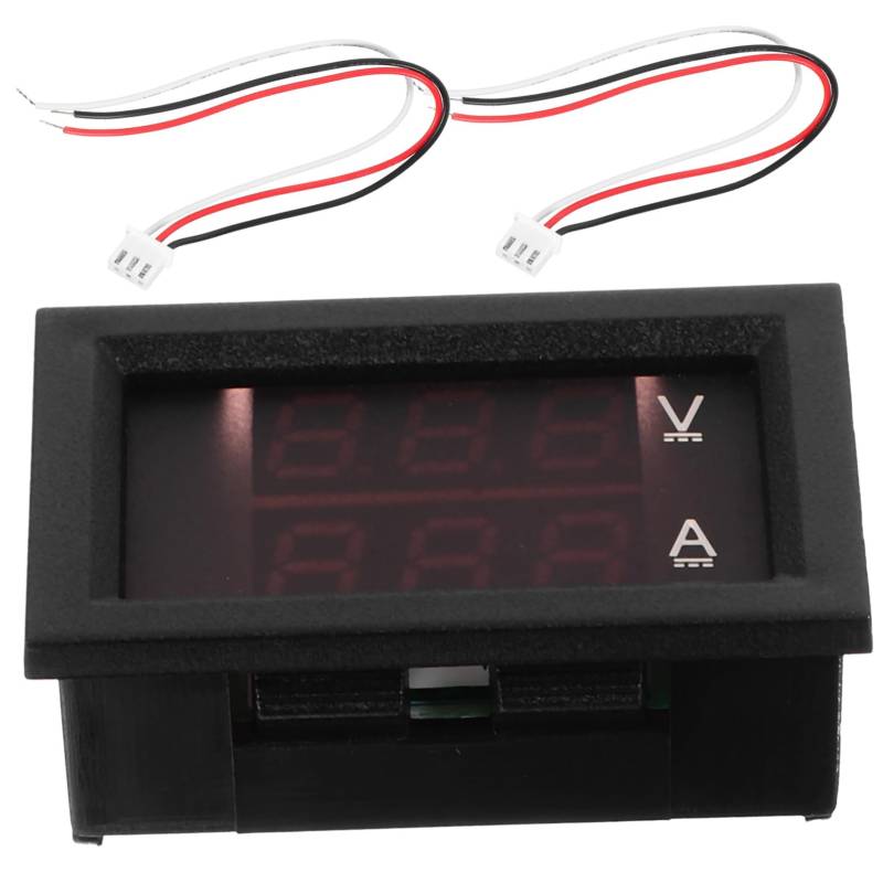 Gatuida Digitales 10A Voltmeter Amperemeter Spannungs Und Stromprüfer Für Auto Präzises Messgerät Mit LCD Display Für AC/DC Spannungsmessung Und Stromüberwachung Ideal Für von Gatuida