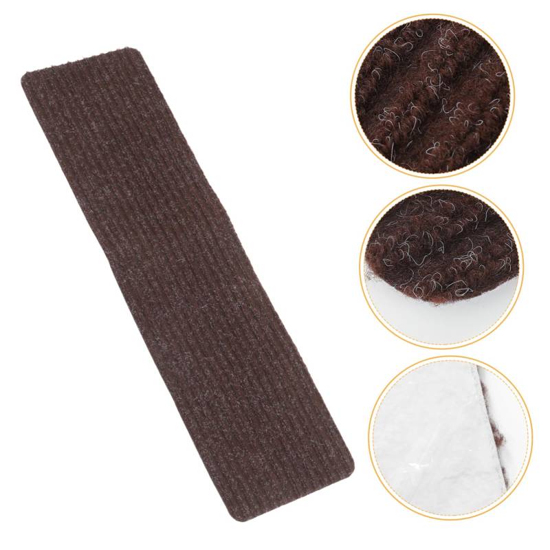 Gatuida Läufer-teppiche Treppenstufenteppich rutschfeste Teppichmatte Fliesenbodenaufkleber Teppichschutzfolie Treppenläufer Im Innenbereich Roller Anti-Klebeband Tritt Coffee Polyester von Gatuida