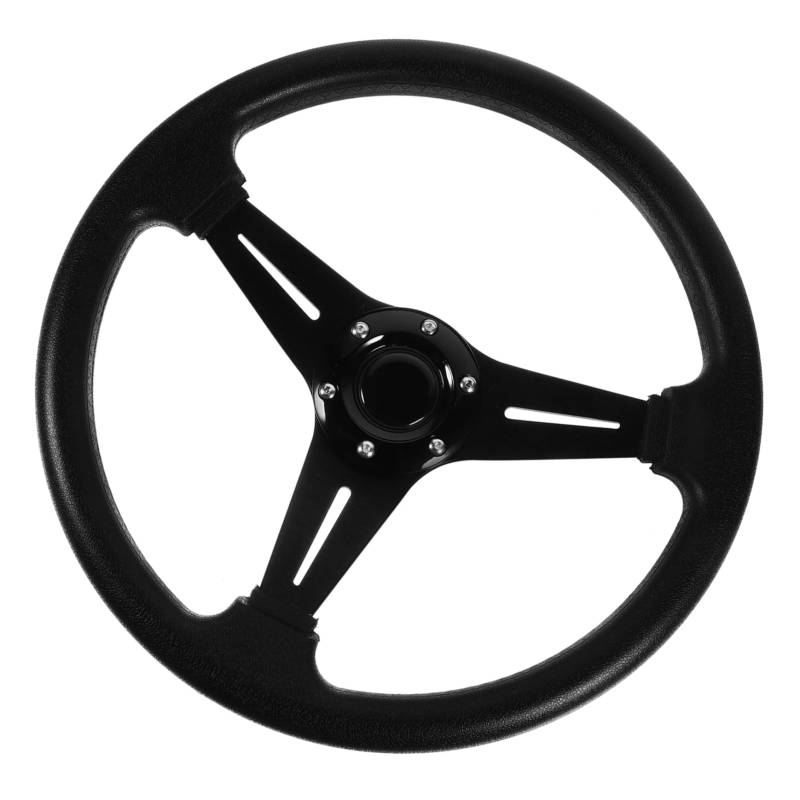 Gatuida Schnellverschlusssystem Für Universal Rennsport Lenkrad Hochwertiges PU Material Für Autos 340MM Racing Steering Wheel Für Optimale Steuerung Und Fahrvergnügen von Gatuida