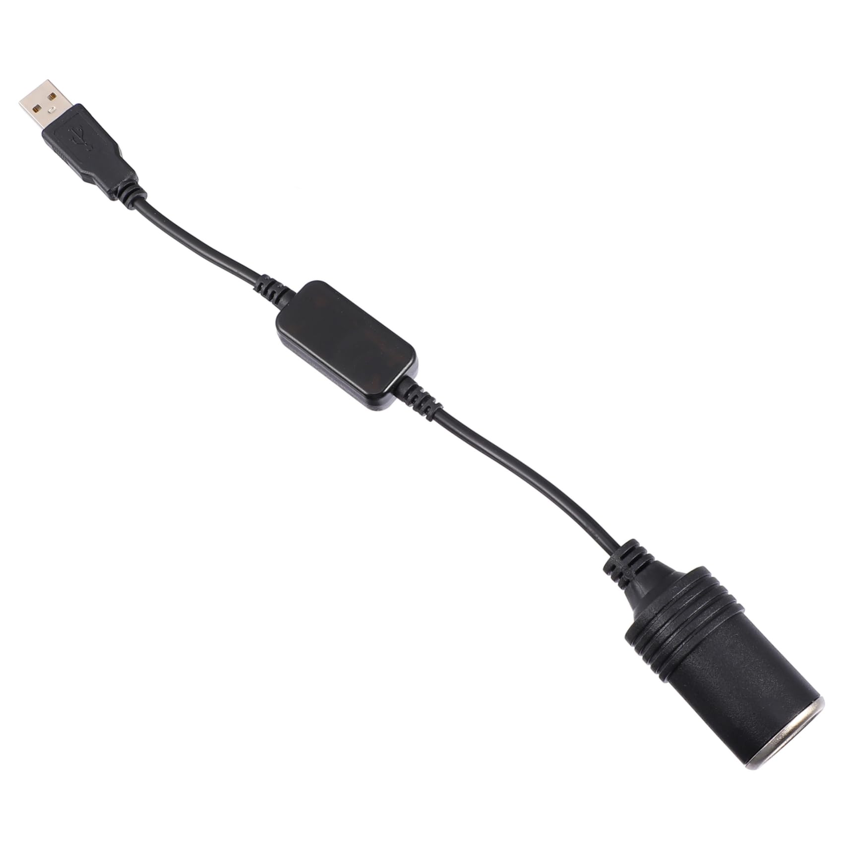 Gatuida Stromwandler c USB-Kabel USB zu adapter leichteres Konverterkabel kfz-usb-adapter auto zigarettenanzünder Adapter für Zigarettenanzünder leichtere Steckdose PVC Black von Gatuida