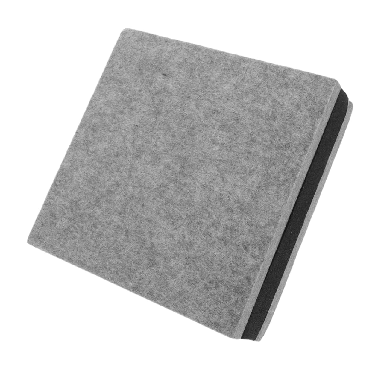 Gatuida Subwoofer-Schallisolationspad Filzmatte Teppichspanner Teppich abziehen und aufkleben ineinandergreifende Teppichfliesen Isoliermatte Puzzle-Teppichquadrate Polyester Light Grey von Gatuida