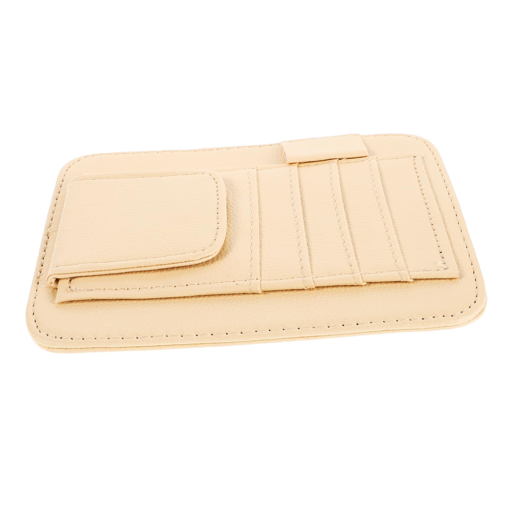 Inhaber Eines Autotickets Sonnenbrillen-Clips Für Visier Im Auto Autotaschen-Organizer Autositz-Organizer-armlehne Auto Visier Sonnenbrillen-Organizer Fürs Auto Autohaken Pu Beige Gatuida von Gatuida