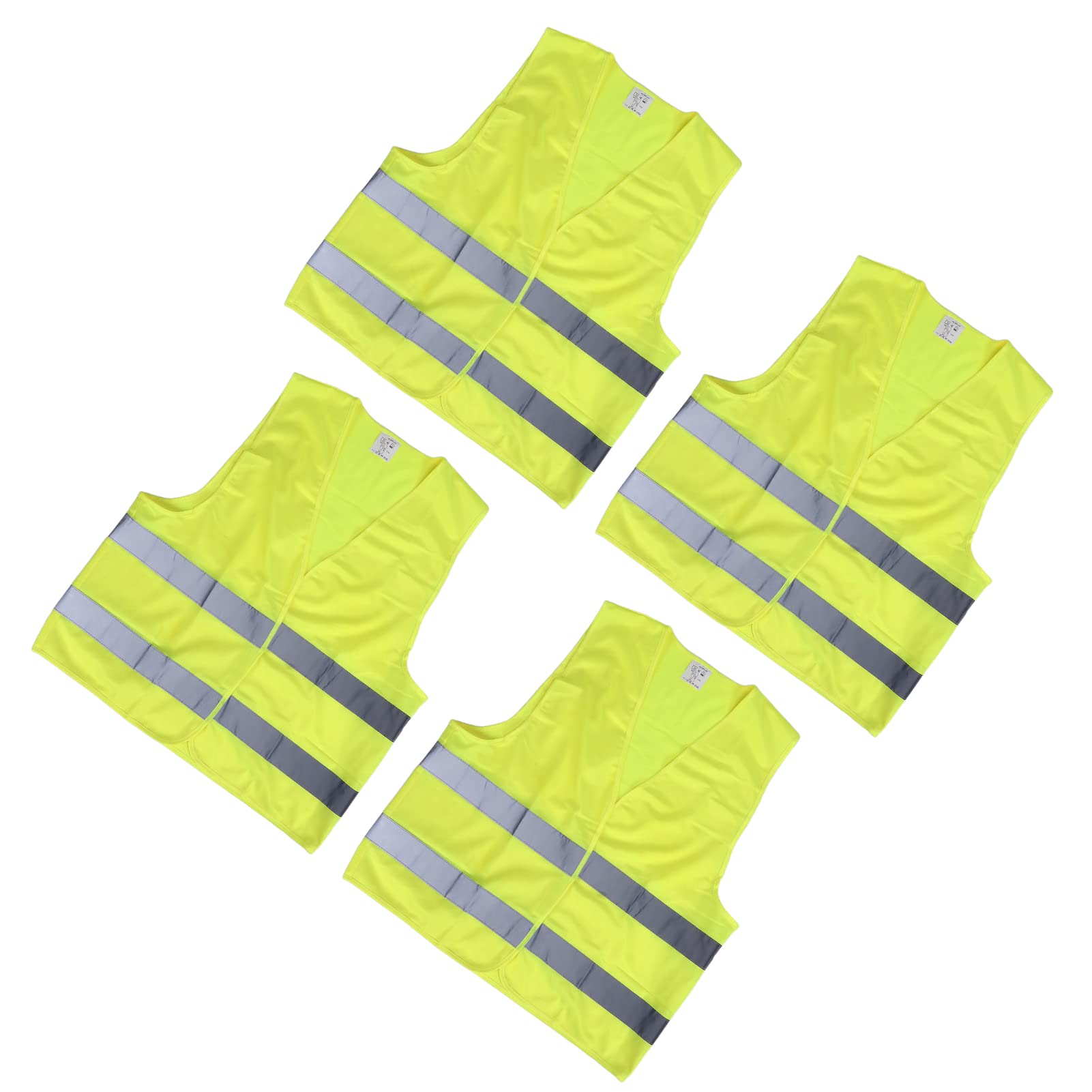 Auto-Sicherheitsweste, Sicherheitsweste Neongelber Reflexstreifen 4pcs XXL für Männer für Frauen von Gatuxe