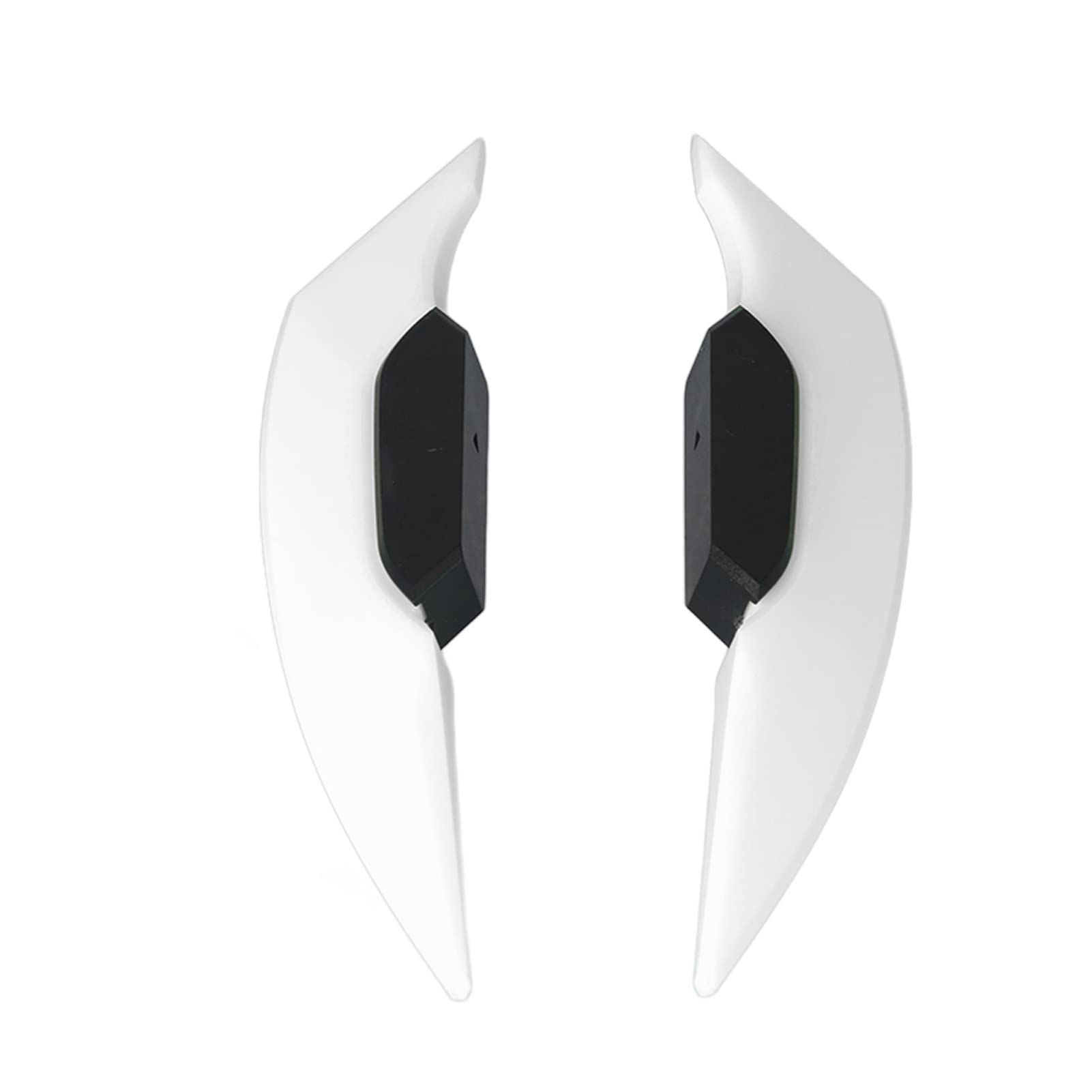 Gavigain 1 Paar Motorrad-Winglet, Universal-Motorrad-Seiten-Winglet, aerodynamischer Flügelspoiler für Motorrad-Elektrofahrräder (White) von Gavigain