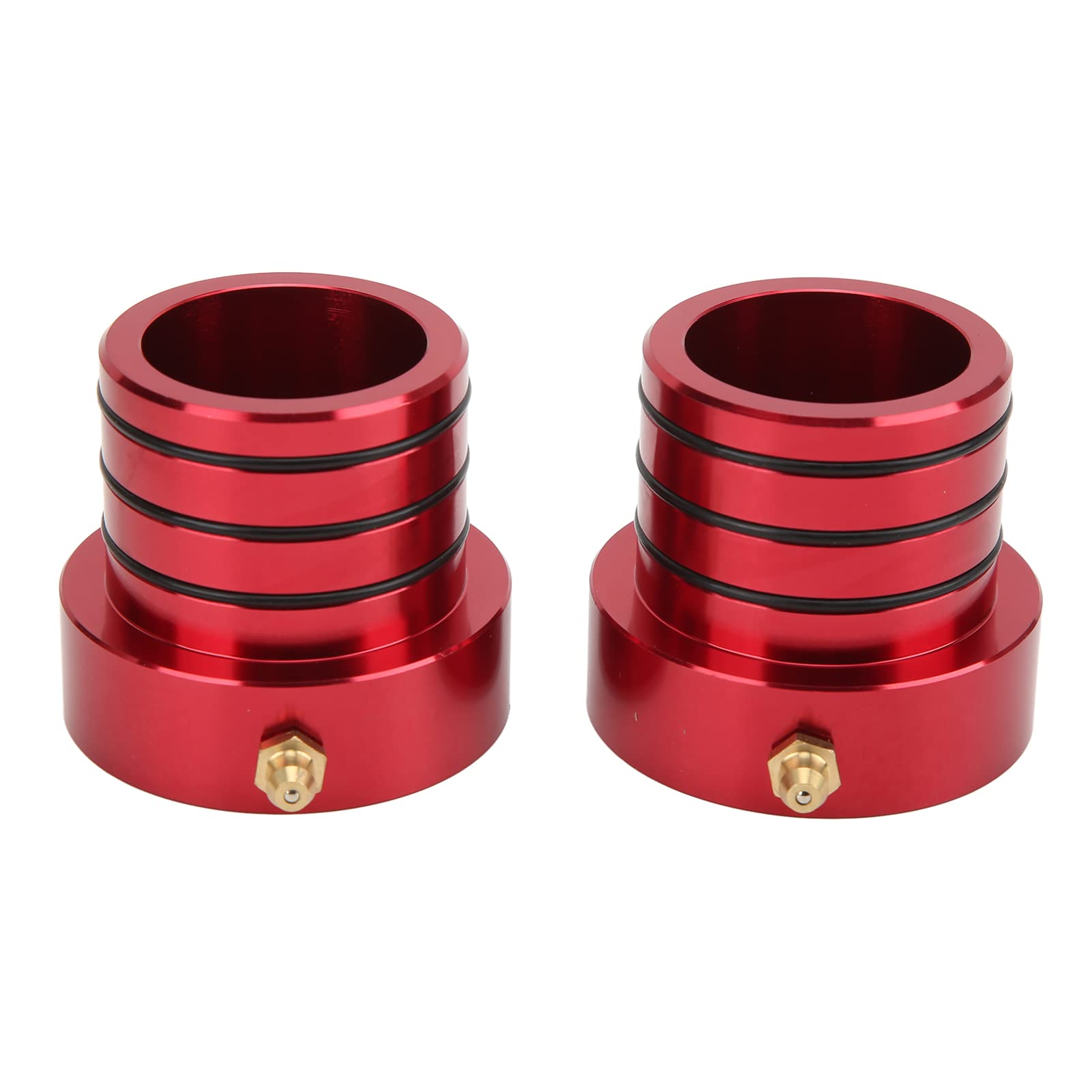 Gavigain 2-teiliger Vorderachsrohr-Dichtungssatz, Billet-Aluminium, Oxidationsbeständiger Vorderachsrohr-Dichtungssatz, Ersatz für Wrangler Cherokee TJ (Red) von Gavigain