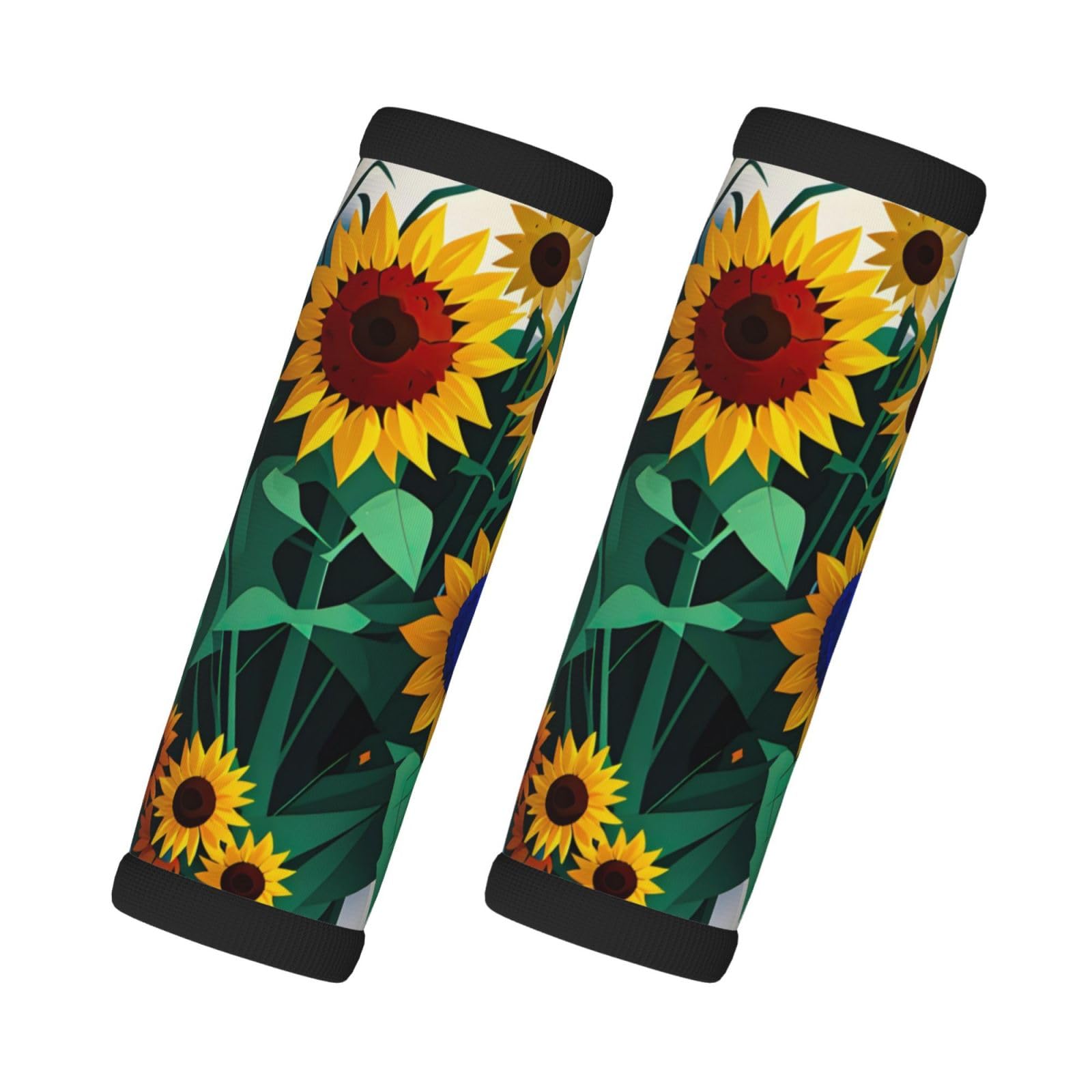 Sonnenblumenbiene mit hohlem Design, Gepäckgriffwickel für Koffer, Gepäck, Handschuhe, Knopfgriff, Gepäckkoffer von GaxfjRu