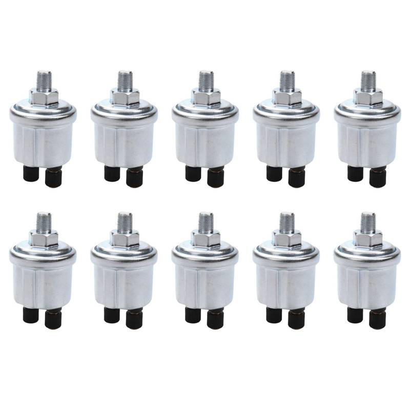 Gbloodst 10X Universal ÖL Druck FüHler 0 Bis 10 Bar 1/8 Npt Generator Teil 10 mm Besatzung Stecker Alarm Druck FüHler ÖL Druck Stecker von Gbloodst