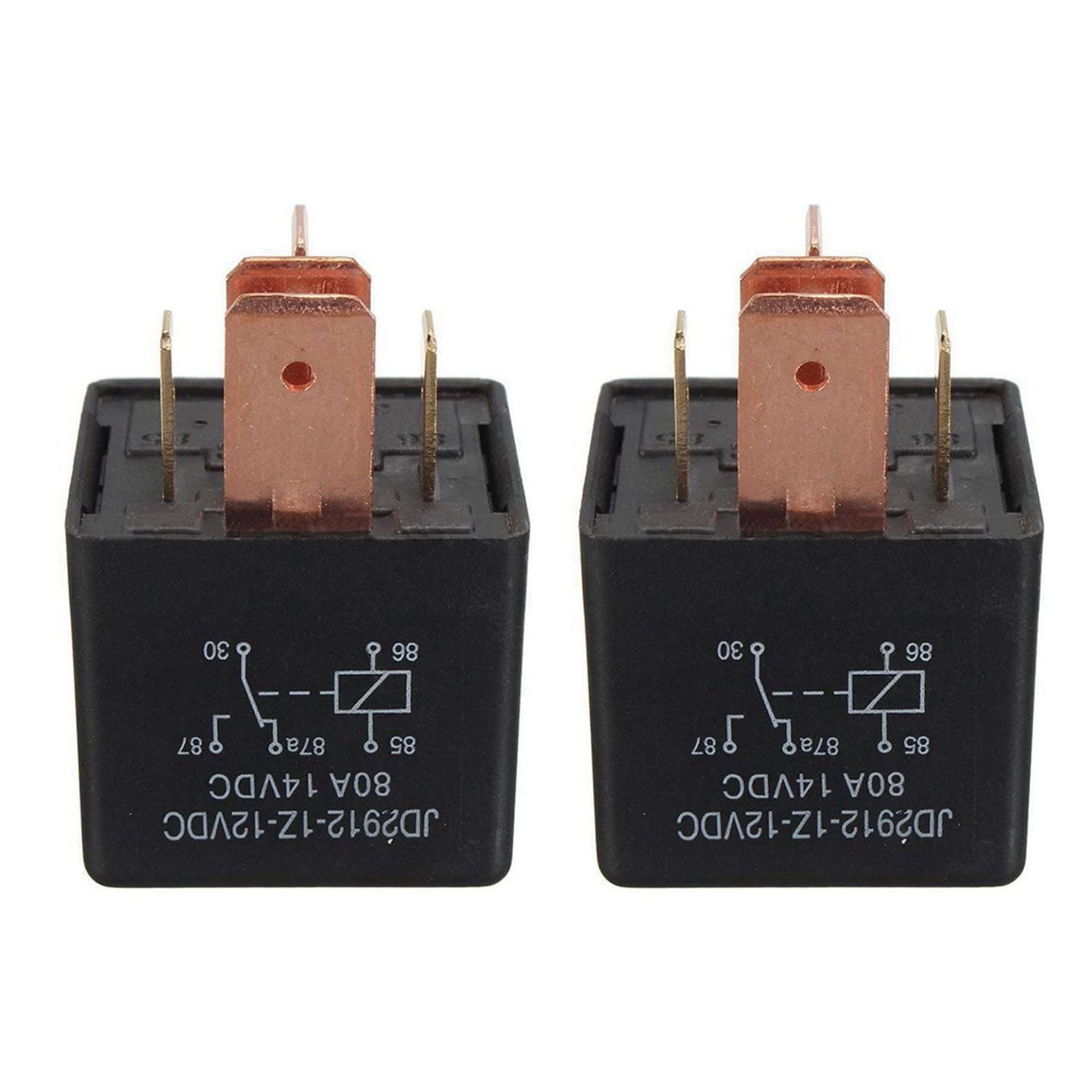 Gbloodst 2 x 80 A DC 12 V 5 Pin DIY Power Relais Auto LKW Fahrzeug von Gbloodst