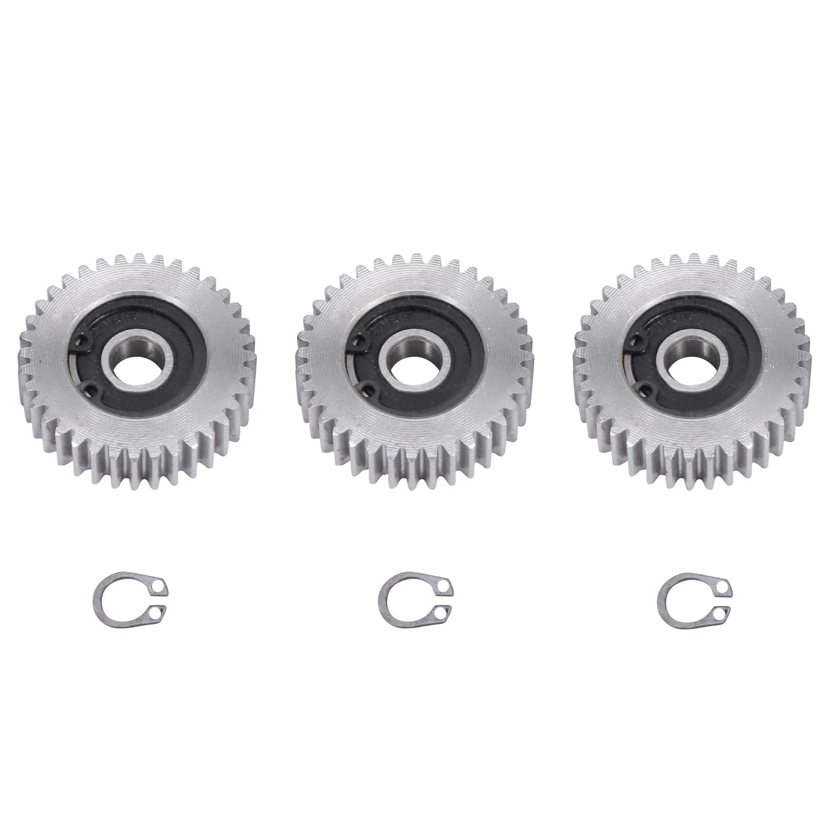 Gbloodst 3 StüCke Getriebe Durchmesser: 38 Mm 36 Zahn StäRke: 12 Mm Fahrzeug Stahl Getriebe von Gbloodst