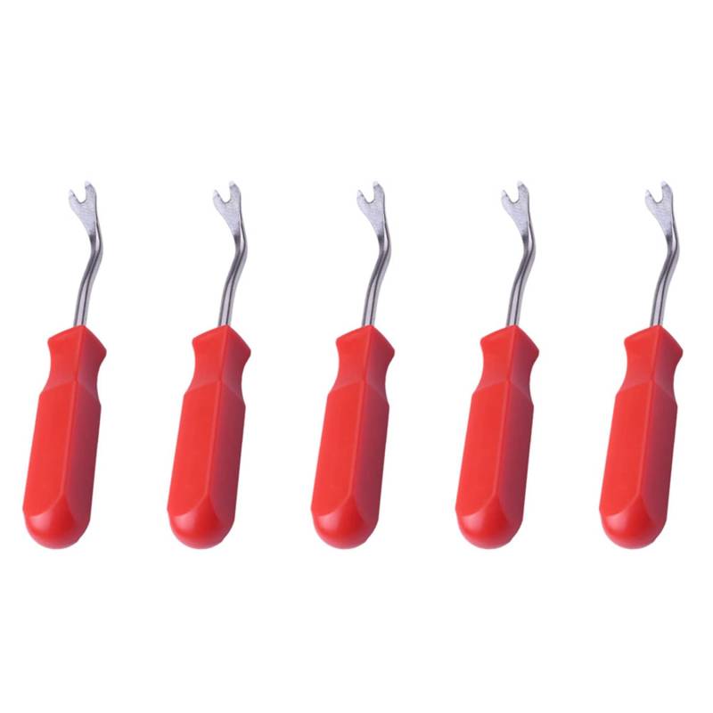 Gbloodst 5 x Autotür-Innen-Clip-Panel, Polsterung, Clip-Entfernungswerkzeug, Schraubendreher, Nagelentferner, 10,2 cm (4 ), Rot von Gbloodst