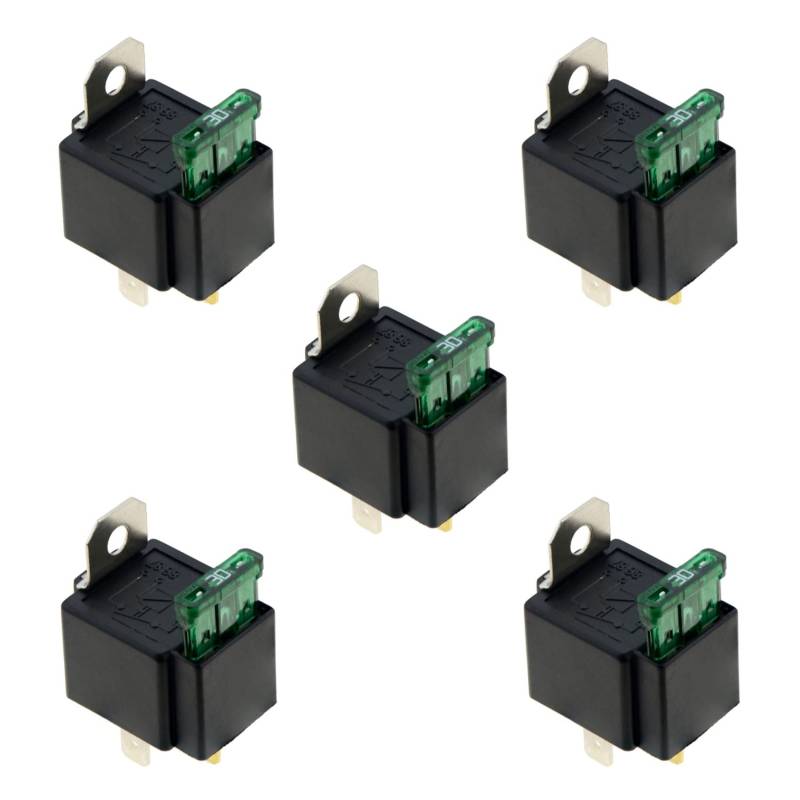 Gbloodst 5X 4 Pin DC12V 30A Schmelze Trennen/Aus Automotive Schmelzrelais mit Sicherung von Gbloodst