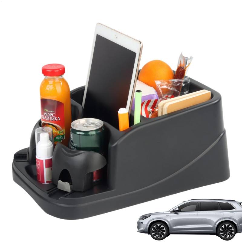 Auto-Rücksitz-Getränkehalter, Auto-Rücksitz-Organizer, Fahrzeug-Rücksitz-Zubehör, sicher und stilvoll, tolle Struktur, 35 x 25,5 x 15,5 cm, für Auto-Innenausstattung von Gcerfby