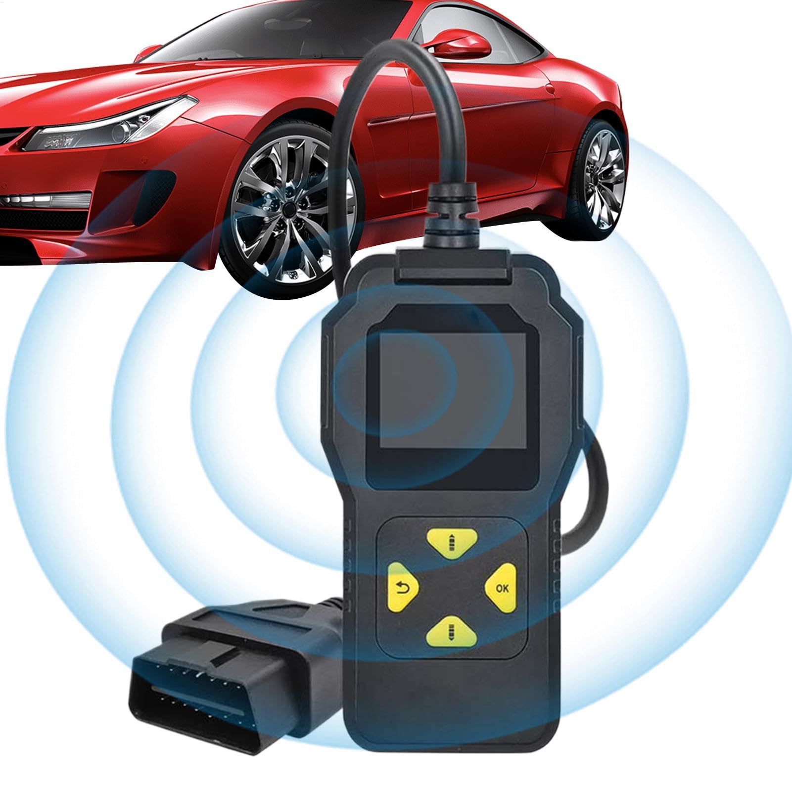 Gcerfby Scanner-Diagnosetool,Automobil-Scanner-Diagnosetool, Fahrzeugfehlerdetektor, Scanner-Fehlercodeleser für Automotoren, klare Fehlercodes für das Fahrzeug von Gcerfby