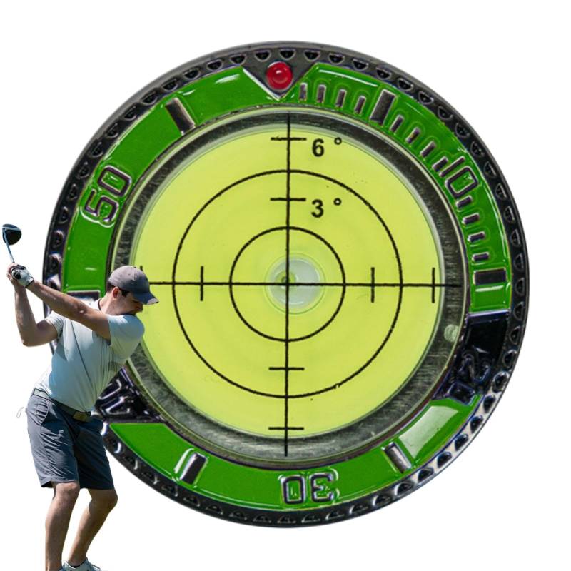 Gdnhovfnxe Grüner Leser, Ballmarker | Golf-Putting-Hilfe, doppelseitiges Lesegerät - Tragbares professionelles Golf-Messgerät für Basketballplätze, Golfplätze, Fußball von Gdnhovfnxe