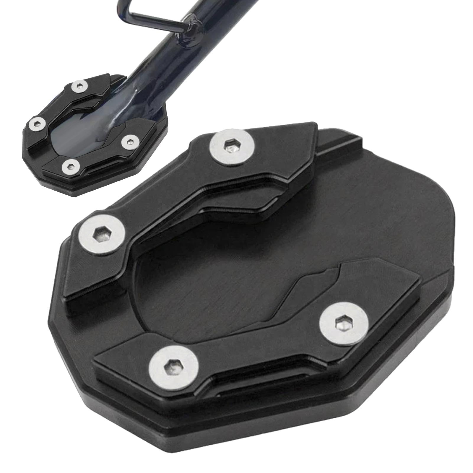 Gdnhovfnxe Motorradständer-Platte | Motorrad Kickstand Pad | Motorrad Kickstand Extender Pad | Motorrad Kickstand Extender Pad | Kickstand Verlängerungskissen von Gdnhovfnxe