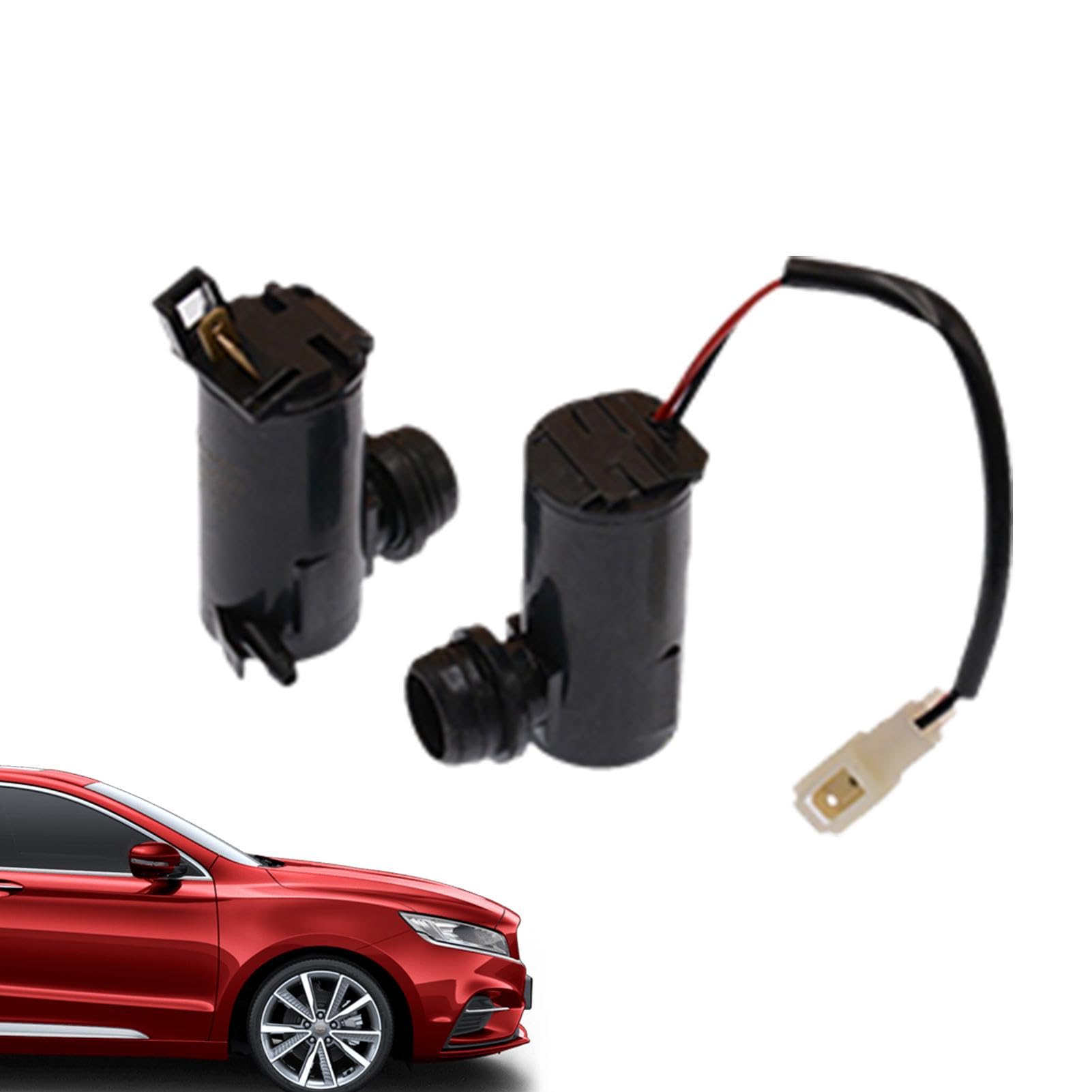 Gdnhovfnxe Scheibenwascher-Motorpumpe, Auto-Frontscheibenwascher-Pumpe - Zubehör für hochfeste Wassersprühmotoren - Sicheres Fahren, robuste Scheibenwischer und Scheibenwascher, 12 V/24 V, verbesserte von Gdnhovfnxe