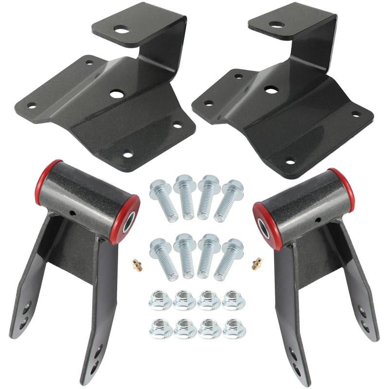 Gdydi 10,2 cm Heckschäkel und Aufhänger-Set für Chevy Silverado 1500 GMC Sierra 2WD LKW Kurzbett nur Tieferlegungs-Set von Gdydi