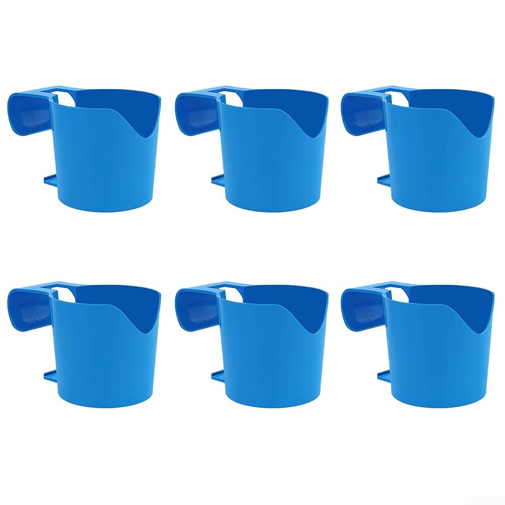 Durable Poolside Cup Holders Set Of 6 Above Ground Pool Accessories For Drinks Perfect For Pool Parties BBQ von GeRRiT