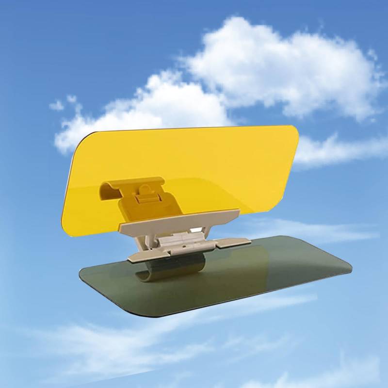 Gearmax® 2 in 1 Transparent Auto Sonnenschutz, Verstellbare Sonnenblenden Sichtschutz Fahren Sonnenblende für Tag und Nacht von Gearmax