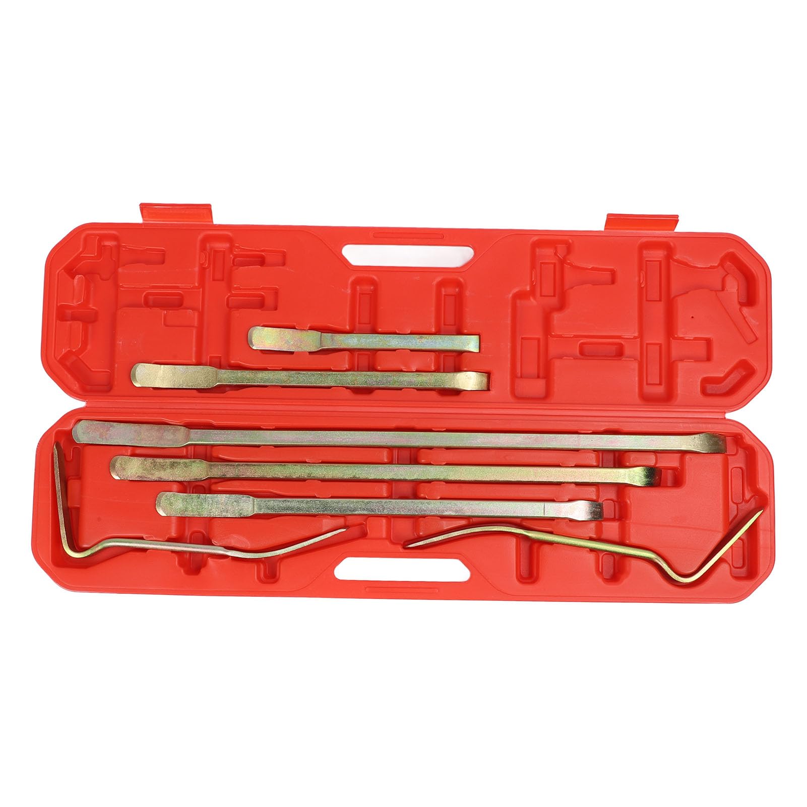 Gearwell Auto Body Reparaturwerkzeugset, 7pcs Heavy Duty Pry -Stangen -Kit, Ausrüstungsstangen der Verkleidung, Auto -Dent -Abzieher für Türen Hagel Schaden von Gearwell