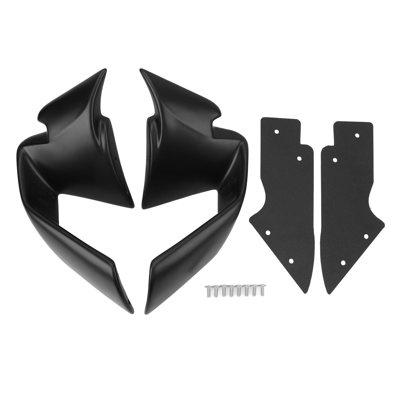 Gearwell Motorcycle Side Spoiler Wings, matte schwarze aerodynamische Winglets, kompatibel mit S1000RR M1000RR 2019-2022, Spoiler-Set, Radflügelkit von Gearwell