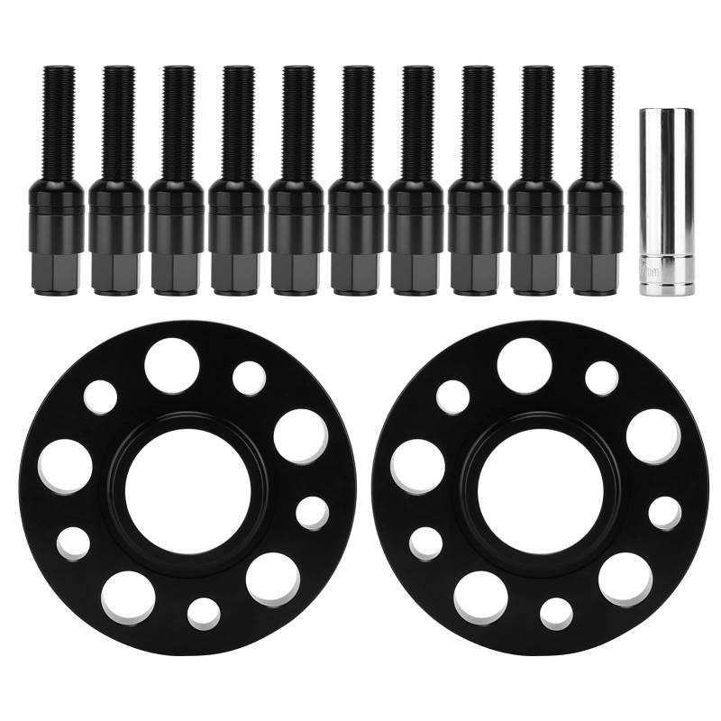 Gearwell Spurverbreiterungs-Set, 20 mm Radnaben-Distanzstück, kompatibel mit W215 W216 CL-Klasse, CL500, CL600, AMG 2000–2011 (Schwarz) von Gearwell