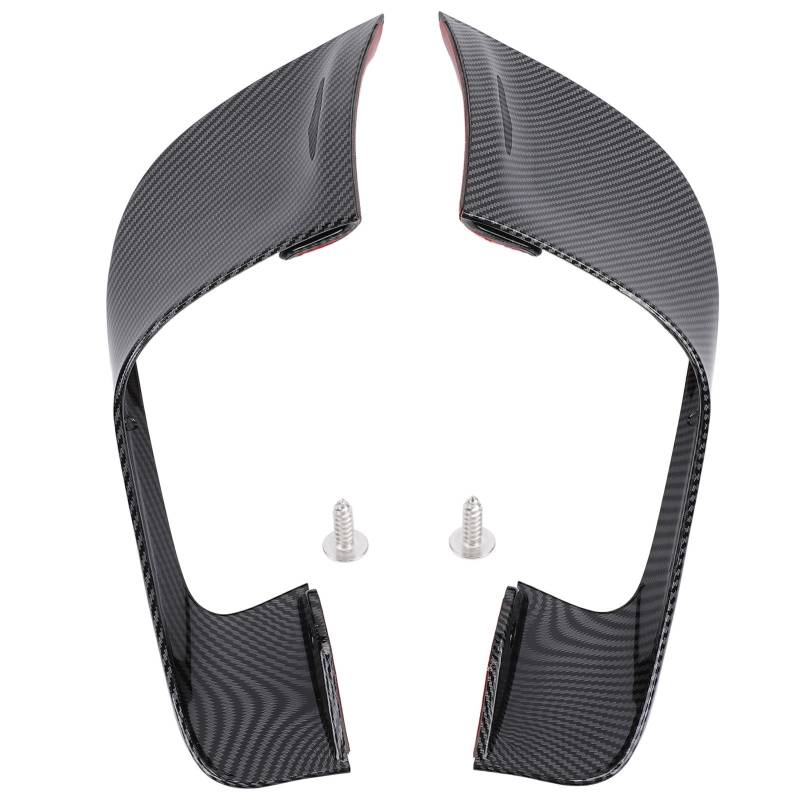 Gearwell-Verkleidung Luftabweiser, Motorrad-Seitenflügel-Windschutzscheibe, kompatibel mit YZF R7 2020-2024, Sporty Spector Wind Deflector Kit, Aerodynamic Wind Defflektorersatz (Carbon Fiber Style) von Gearwell