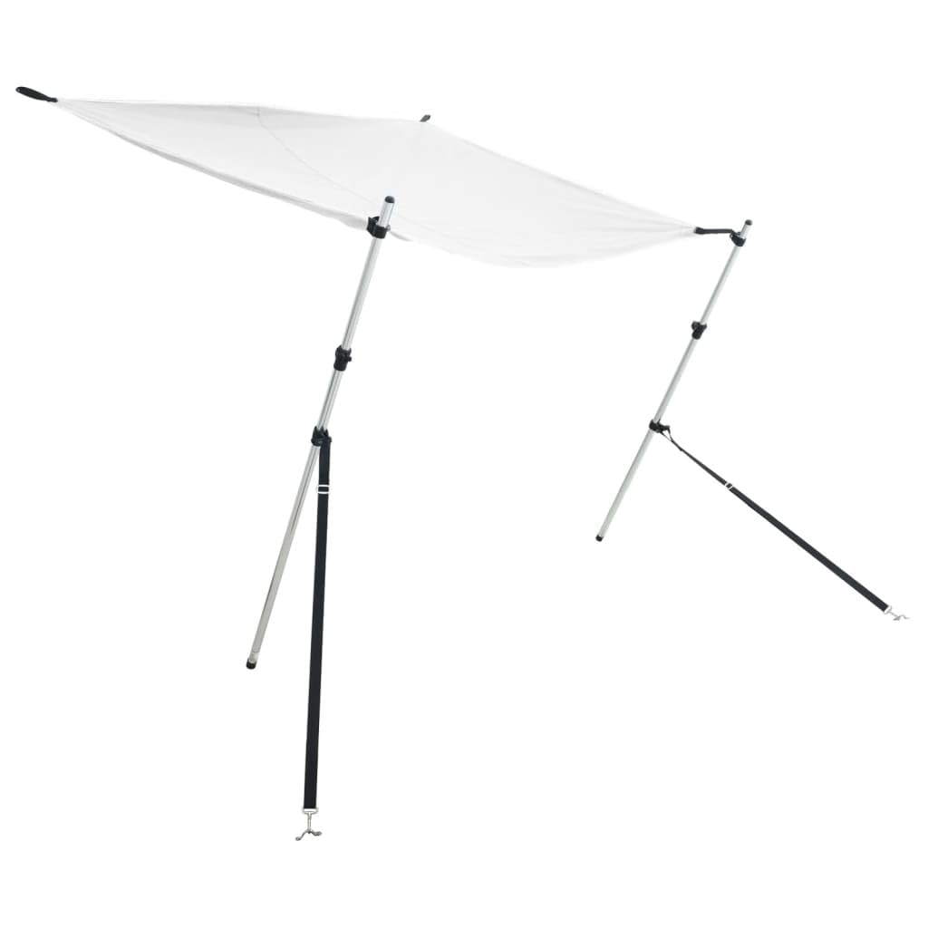 Gecheer T-Top Beschattungsverlängerung Sonnenscuhtz Verlängerung Weiß 174x205x (115-194) cm von Gecheer