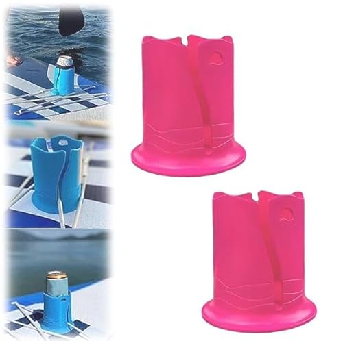 Paddle Board Getränkehalter Kajak Getränkehalter Paddleboard Anti-Verschütten Getränkehalter für Boot SUP Paddle Board Getränkehalter Multifunktionaler Getränkehalter für Kajak (2 Stück, Rosa) von Gehanico