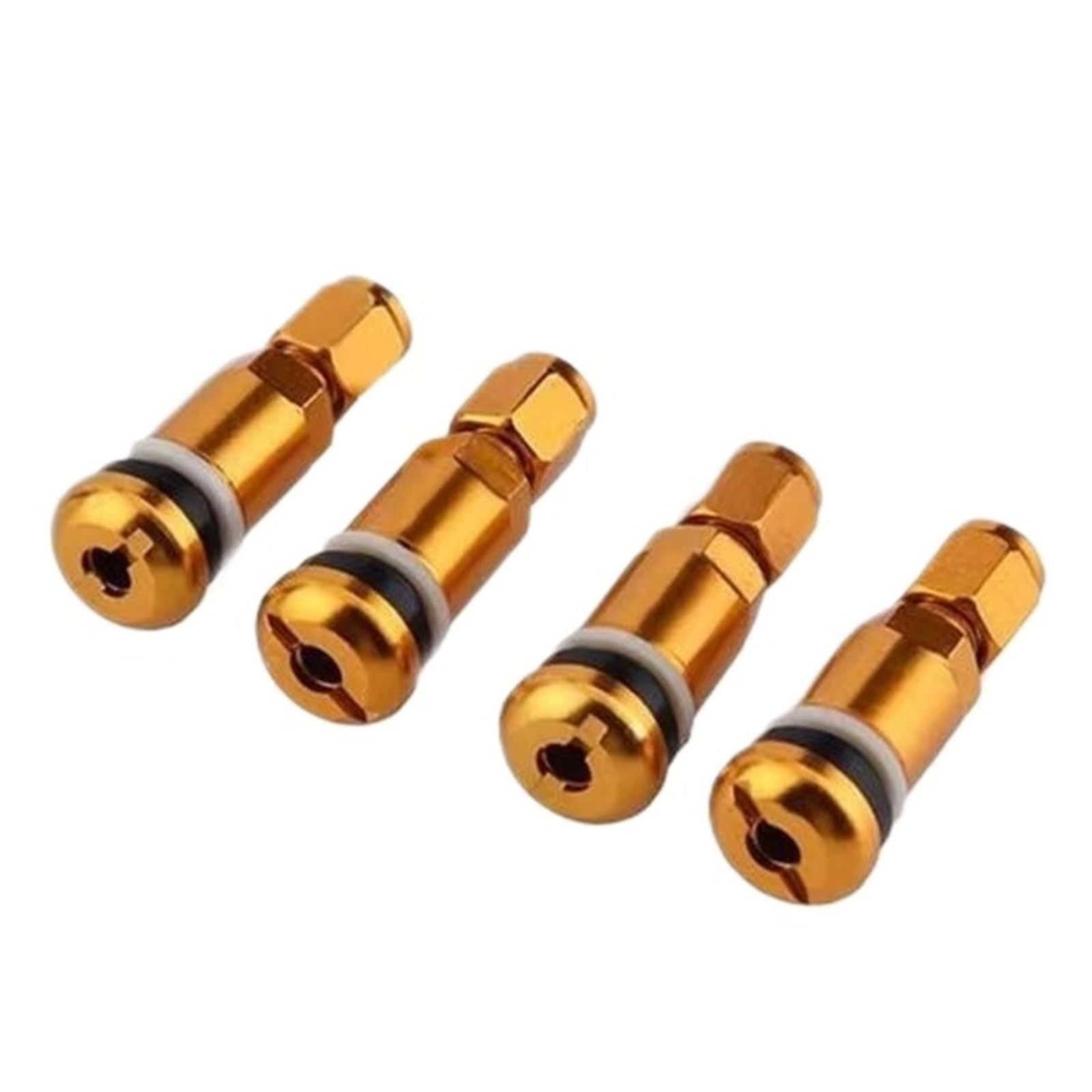 1 Set 48 Mm Reifen Tubeless Vakuum Aluminiumlegierung Ventil Aluminiumventil, Passend for Die Meisten Autos 48 Mm Golden von Generic