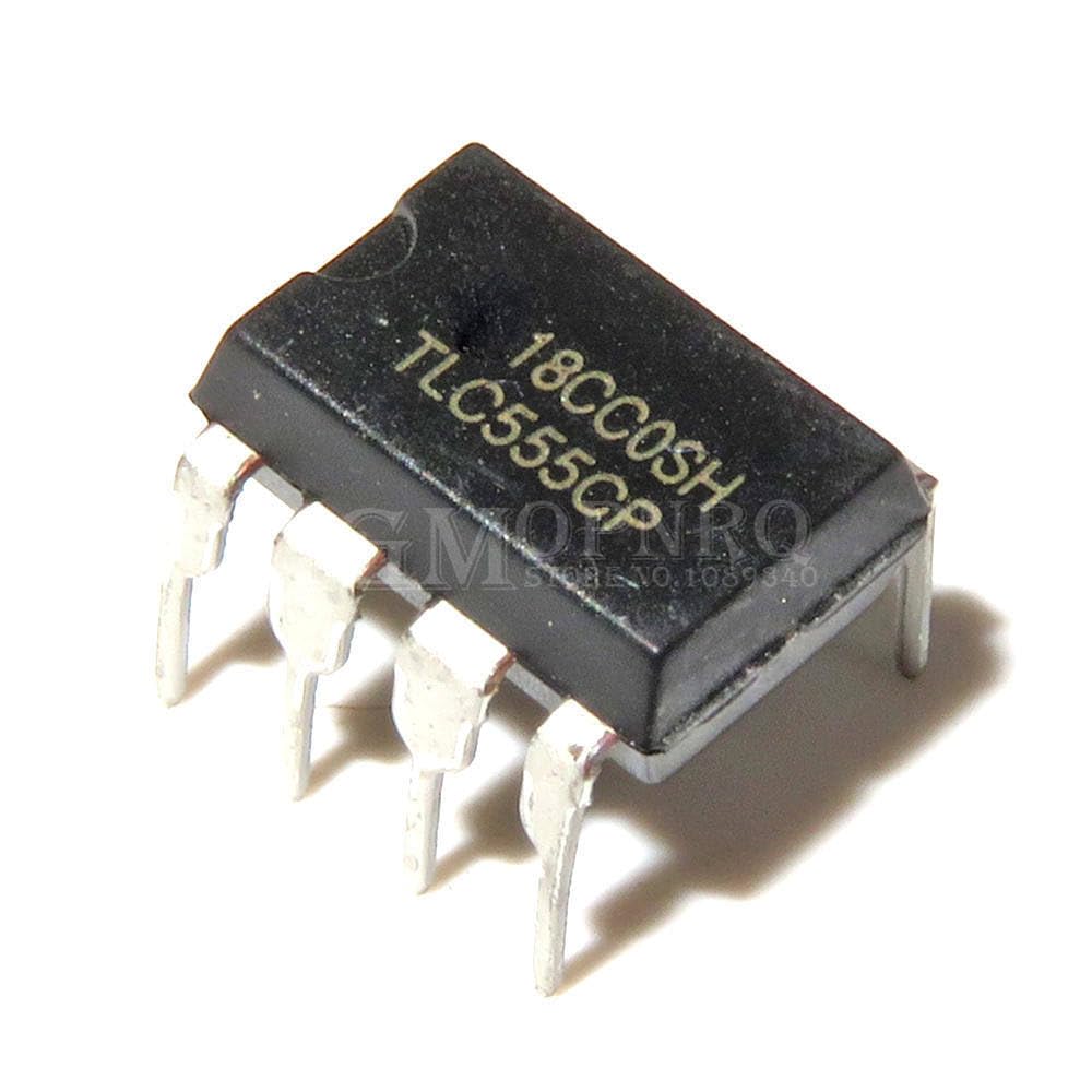 Generic 10 Stück TLC555 555 TLC555CP DIP8 IC Timer/Oszillator (einzeln, Schwarz, DIP-Schalter, Schalter) von Generic