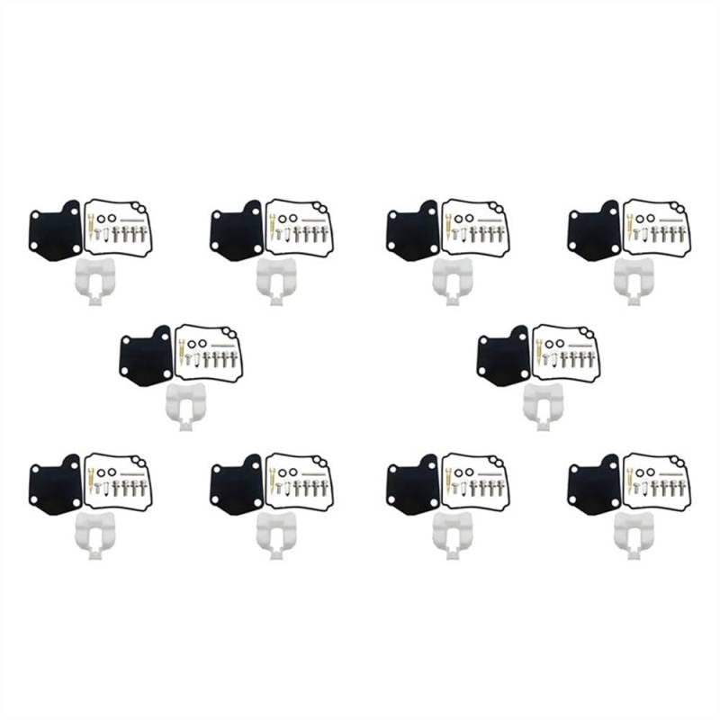 10X Außenbordmotor Motor Vergaser Reparatursatz 63V-W0093-00 for 2-Takt 9,9 PS 15 PS von Generic