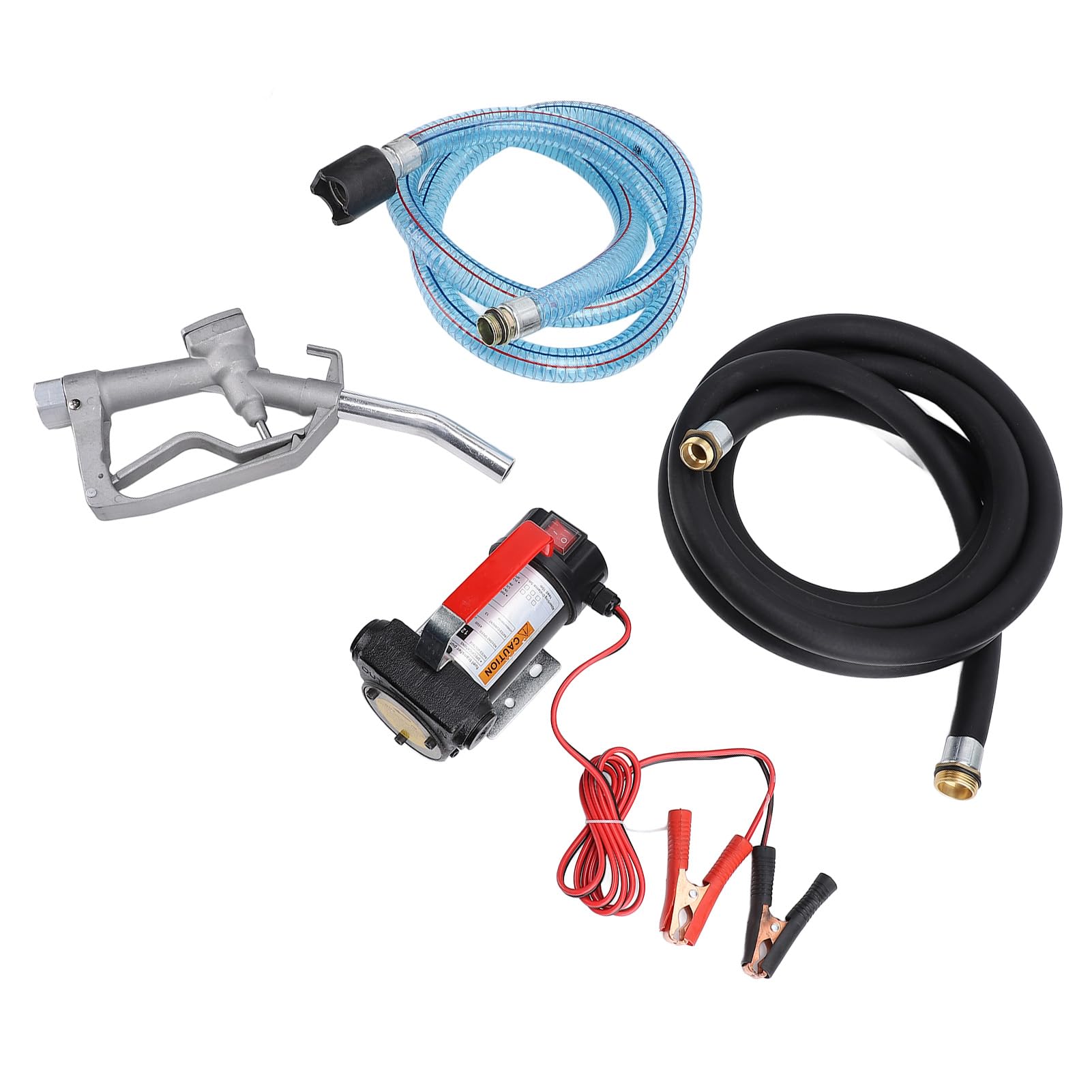 12 V 155W Ölxtraktorpumpe, Elektrisches Kraftstoffpumpen -Kit mit 2M -Einlassschlauch, 4 -m -Auslassschlauch, Düse für Farmen, Baustellen, Branchen von Generic