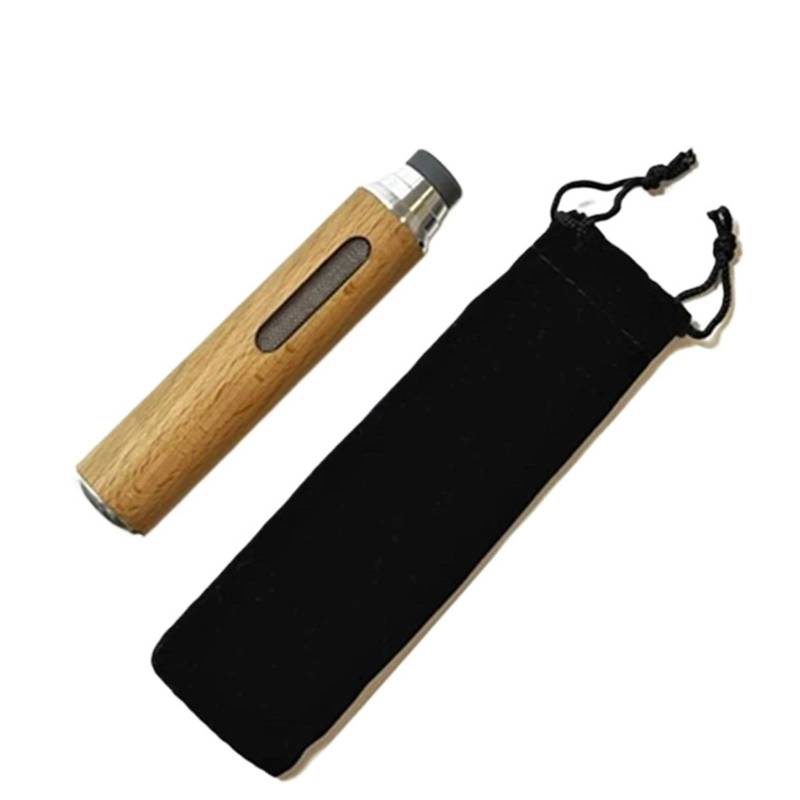 1pc Tragbare Aschenbecher Ruß-fliegen Zigarette Abdeckung Handheld Auto Aschenbecher Holz Zigarette Halter Aschenbecher Mit Lagerung Tasche von Generic