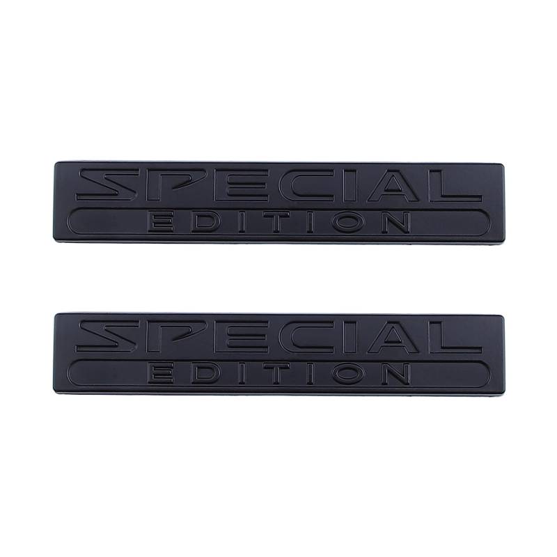 2 Pcs Special Edition Emblem Fit Für Auto Hinten Kofferraum Auto Aufkleber Seite Aufkleber (Schwarz) von Generic