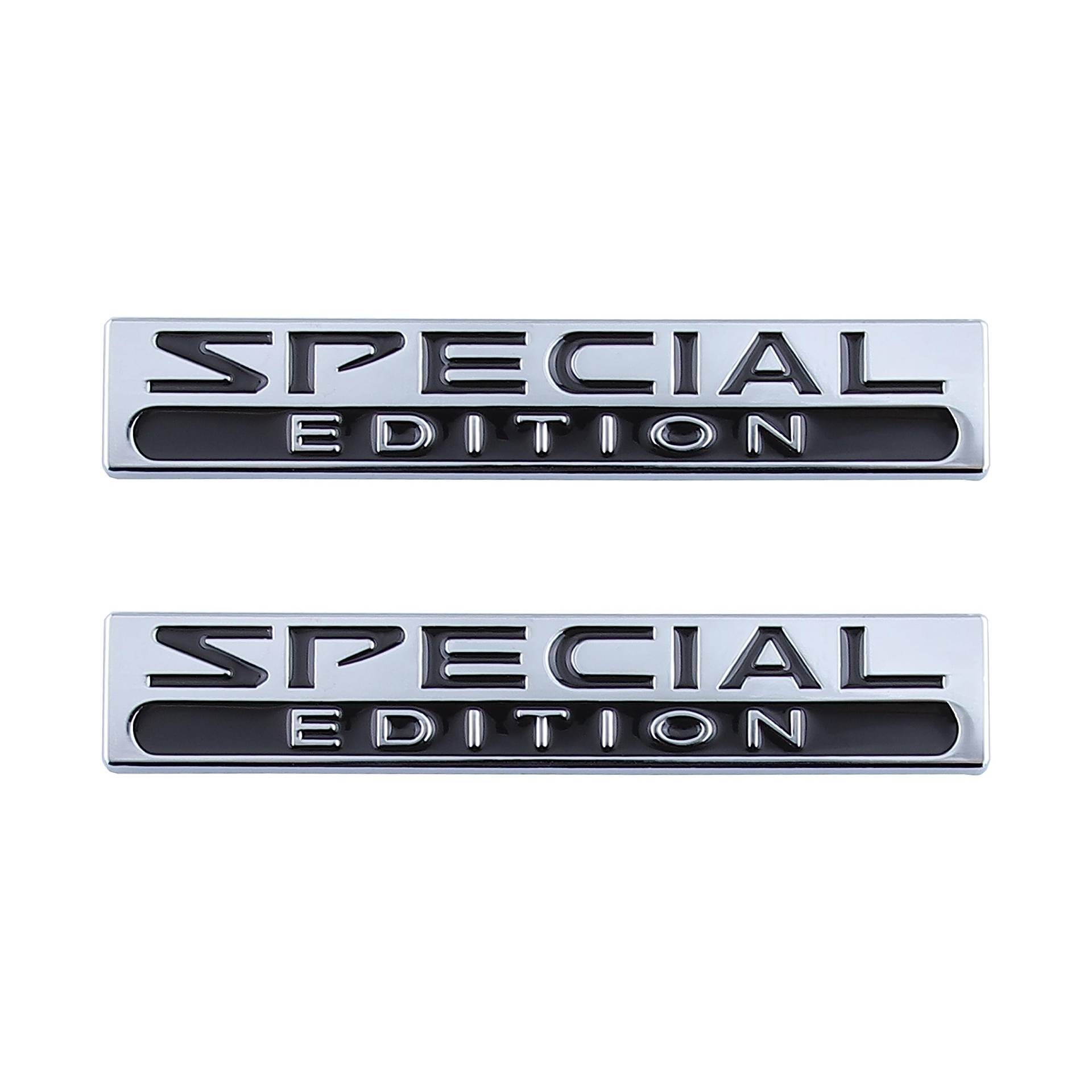 2 Pcs Special Edition Emblem Fit Für Auto Hinten Kofferraum Auto Aufkleber Seite Aufkleber (Silber Schwarz) von Generic