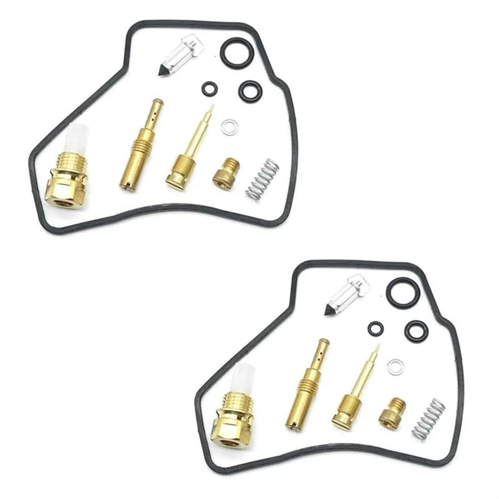 2 Sets for VTR250 1999-2007 250 Vergaser Reparatur Kit Teile Kammer Dichtung Float Ventil Sitz Frühling O-ring(2 carb kits) von Generic